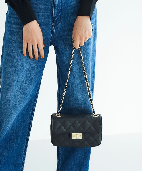 le.coeur blanc（ルクールブラン）の「MILLELA FIRENZEキルティングショルダー（ショルダーバッグ・レディース・ブラック/ベージュ・FREE）」の11枚目の写真