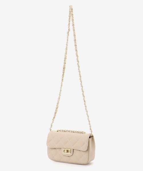 le.coeur blanc（ルクールブラン）の「MILLELA FIRENZEキルティングショルダー（ショルダーバッグ・レディース・ブラック/ベージュ・FREE）」の15枚目の写真