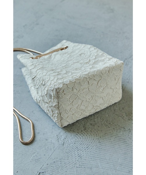 niana（ニアナ）の「2way刺繍レースショルダーバッグ 巾着 パーティーバッグ フォーマル オケージョン 結婚式 二次会 お呼ばれ（ハンドバッグ・レディース・ブラック/ベージュ/ブラウン/グリーン・FREE）」の17枚目の写真