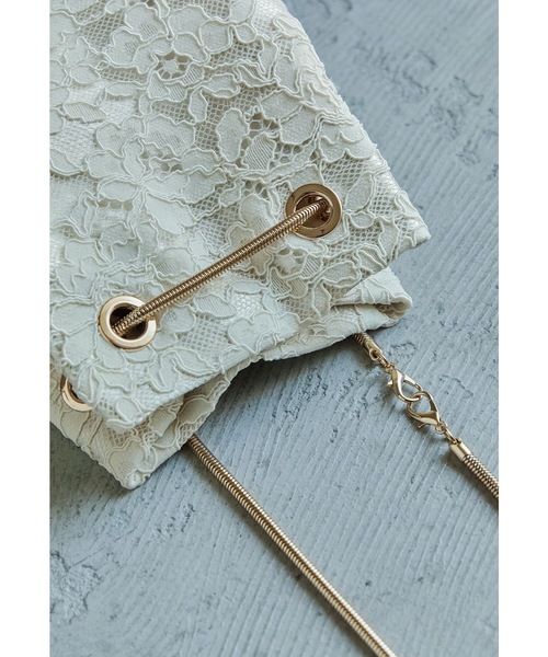 niana（ニアナ）の「2way刺繍レースショルダーバッグ 巾着 パーティーバッグ フォーマル オケージョン 結婚式 二次会 お呼ばれ（ハンドバッグ・レディース・ブラック/ベージュ/ブラウン/グリーン・FREE）」の16枚目の写真