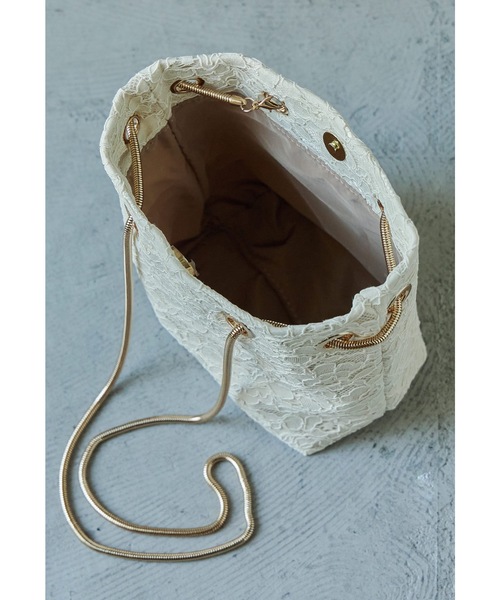 niana（ニアナ）の「2way刺繍レースショルダーバッグ 巾着 パーティーバッグ フォーマル オケージョン 結婚式 二次会 お呼ばれ（ハンドバッグ・レディース・ブラック/ベージュ/ブラウン/グリーン・FREE）」の15枚目の写真