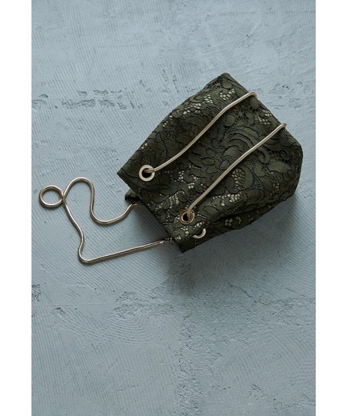 niana（ニアナ）の「2way刺繍レースショルダーバッグ 巾着 パーティーバッグ フォーマル オケージョン 結婚式 二次会 お呼ばれ（ハンドバッグ・レディース・ブラック/ベージュ/ブラウン/グリーン・FREE）」の19枚目の写真