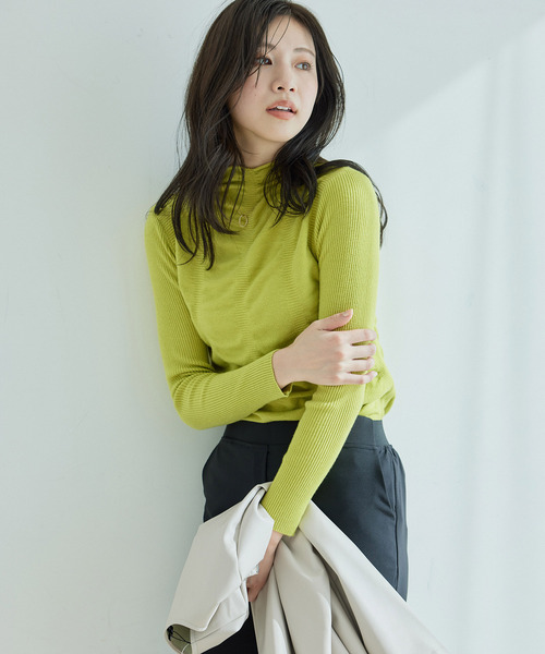 Jayro(ジャイロ)の「シャーリングニットプルオーバー(シャツ/ブラウス・レディース・ホワイト系その他/サックスブルー/ライトグリーン/ピンク/ブルー系その他6・FREE)」の20枚目の写真