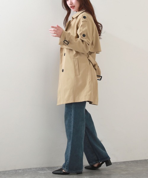 Cheek(チーク)の「シンプルデニムバギーパンツ(デニムパンツ・レディース・チャコールグレー/サックスブルー・SMALL/MEDIUM)」の14枚目の写真