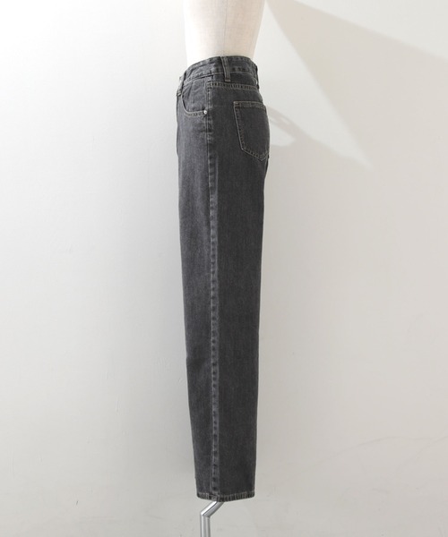 Cheek(チーク)の「シンプルデニムバギーパンツ(デニムパンツ・レディース・チャコールグレー/サックスブルー・SMALL/MEDIUM)」の16枚目の写真