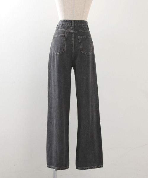 Cheek(チーク)の「シンプルデニムバギーパンツ(デニムパンツ・レディース・チャコールグレー/サックスブルー・SMALL/MEDIUM)」の17枚目の写真