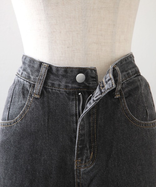 Cheek(チーク)の「シンプルデニムバギーパンツ(デニムパンツ・レディース・チャコールグレー/サックスブルー・SMALL/MEDIUM)」の18枚目の写真