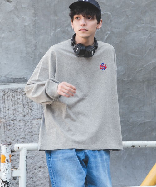 SIGNAL SPORTS(シグナルスポーツ)の「【SIGNAL SPORTS】バックロゴプリント/クルーネックロンT(Tシャツ/カットソー・メンズ・ホワイト/ブラック/グレー・MEDIUM/LARGE)」の8枚目の写真