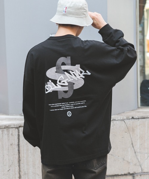 SIGNAL SPORTS(シグナルスポーツ)の「【SIGNAL SPORTS】バックロゴプリント/クルーネックロンT(Tシャツ/カットソー・メンズ・ホワイト/ブラック/グレー・MEDIUM/LARGE)」の11枚目の写真