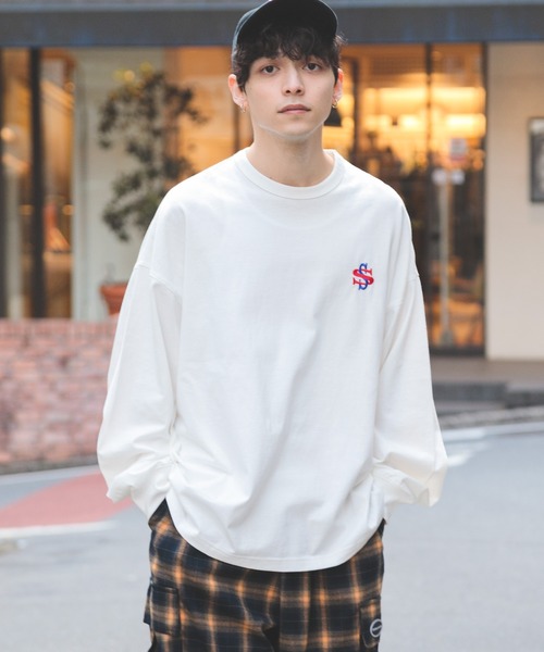 SIGNAL SPORTS(シグナルスポーツ)の「【SIGNAL SPORTS】バックロゴプリント/クルーネックロンT(Tシャツ/カットソー・メンズ・ホワイト/ブラック/グレー・MEDIUM/LARGE)」の19枚目の写真