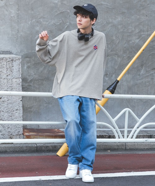 SIGNAL SPORTS(シグナルスポーツ)の「【SIGNAL SPORTS】バックロゴプリント/クルーネックロンT(Tシャツ/カットソー・メンズ・ホワイト/ブラック/グレー・MEDIUM/LARGE)」の5枚目の写真
