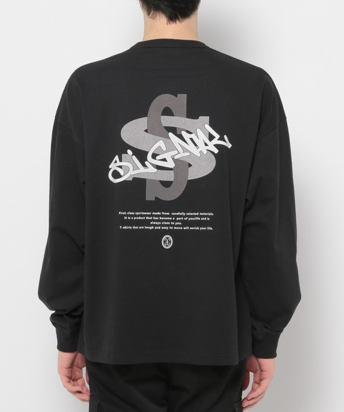 SIGNAL SPORTS(シグナルスポーツ)の「【SIGNAL SPORTS】バックロゴプリント/クルーネックロンT(Tシャツ/カットソー・メンズ・ホワイト/ブラック/グレー・MEDIUM/LARGE)」の22枚目の写真
