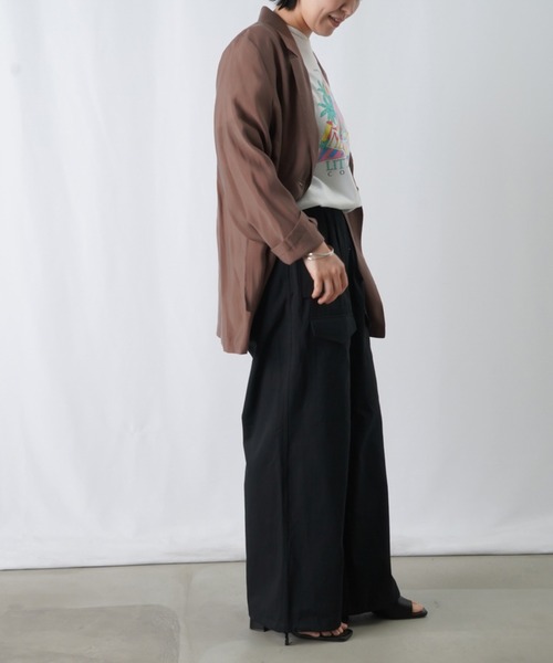 LUCA/LADY LUCK LUCA（ルカ/レディラックルカ）の「LC/LLL ワークチノパンツ / ドロストカーゴパンツ（チノパンツ・レディース・カーキ/ブラック/アイボリー・FREE）」の9枚目の写真