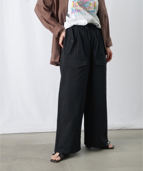 LUCA/LADY LUCK LUCA（ルカ/レディラックルカ）の「LC/LLL ワークチノパンツ / ドロストカーゴパンツ（チノパンツ・レディース・カーキ/ブラック/アイボリー・FREE）」の12枚目の写真