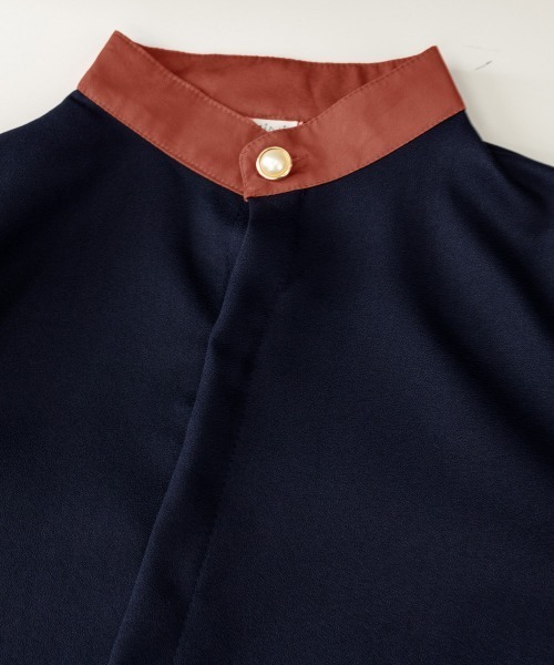 Miniministore(ミニミニストア)の「バルーンスリーブ ブラウス レディース(シャツ/ブラウス・レディース・ネイビー/ホワイト・L/XL/M)」の10枚目の写真