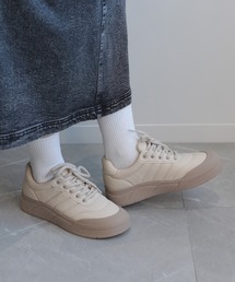 【shoes365】ステッチ飾り 厚底スニーカー