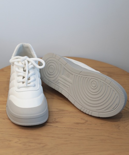 shoes365（シューズスリーシックスファイヴ）の「【shoes365】ステッチ飾り　厚底スニーカー（スニーカー・レディース・グレー/ベージュ/ブラック・24.0cm/23.5cm/23.0cm/22.5cm/25.0cm/24.5cm）」の17枚目の写真