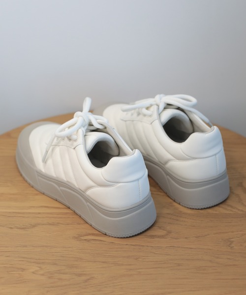 shoes365（シューズスリーシックスファイヴ）の「【shoes365】ステッチ飾り　厚底スニーカー（スニーカー・レディース・グレー/ベージュ/ブラック・24.0cm/23.5cm/23.0cm/22.5cm/25.0cm/24.5cm）」の21枚目の写真