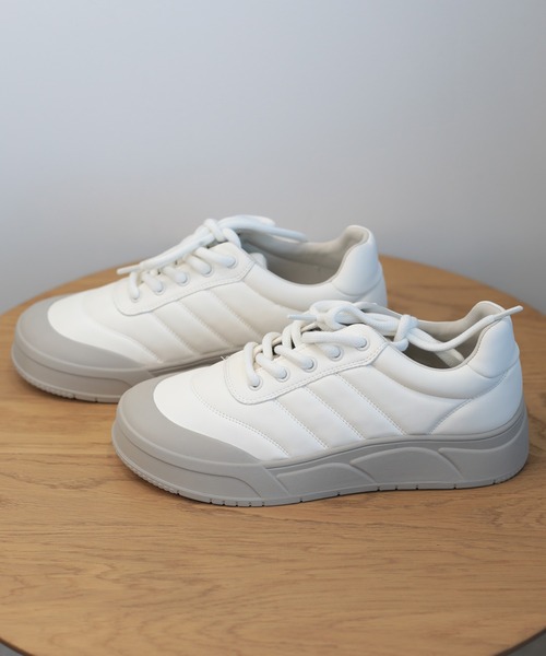 shoes365（シューズスリーシックスファイヴ）の「【shoes365】ステッチ飾り　厚底スニーカー（スニーカー・レディース・グレー/ベージュ/ブラック・24.0cm/23.5cm/23.0cm/22.5cm/25.0cm/24.5cm）」の22枚目の写真