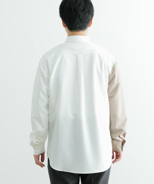 ITEMS URBANRESEARCH(アイテムズ アーバンリサーチ)の「Vertical Switch 長袖シャツ(シャツ/ブラウス・メンズ・ブルー/ライトブルー/ホワイト・MEDIUM/LARGE)」の10枚目の写真