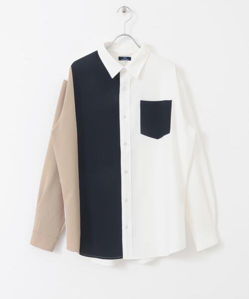 ITEMS URBANRESEARCH(アイテムズ アーバンリサーチ)の「Vertical Switch 長袖シャツ(シャツ/ブラウス・メンズ・ブルー/ライトブルー/ホワイト・MEDIUM/LARGE)」の18枚目の写真