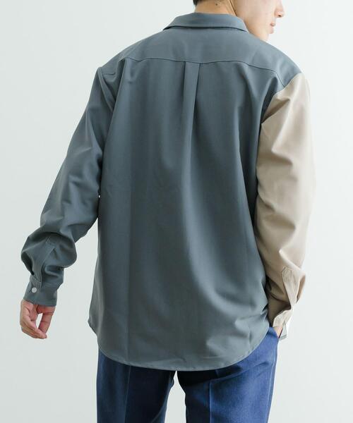 ITEMS URBANRESEARCH(アイテムズ アーバンリサーチ)の「Vertical Switch 長袖シャツ(シャツ/ブラウス・メンズ・ブルー/ライトブルー/ホワイト・MEDIUM/LARGE)」の22枚目の写真