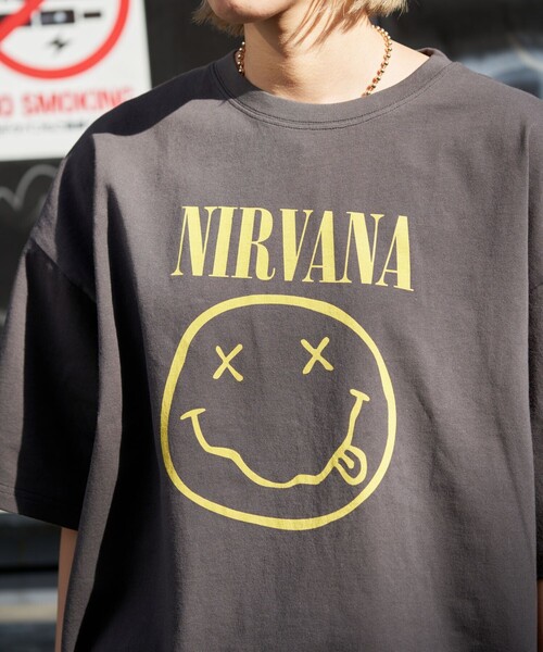 古着 90s USA製 NIRVANA スマイル スマイリー フェイス