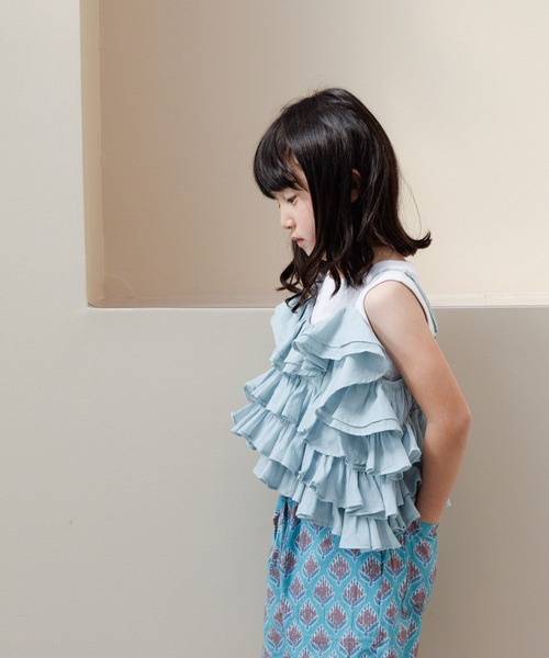 LOWRYS FARM(ローリーズファーム)の「INDIAISフリルキャミソール 112146(キャミソール・キッズ・ピンク/グリーン・150cm/140cm/130cm/120cm/110cm)」の9枚目の写真