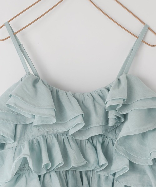 LOWRYS FARM(ローリーズファーム)の「INDIAISフリルキャミソール 112146(キャミソール・キッズ・ピンク/グリーン・150cm/140cm/130cm/120cm/110cm)」の13枚目の写真