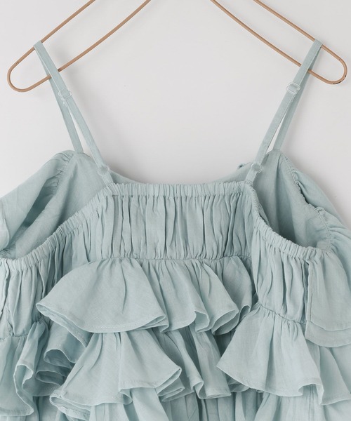 LOWRYS FARM(ローリーズファーム)の「INDIAISフリルキャミソール 112146(キャミソール・キッズ・ピンク/グリーン・150cm/140cm/130cm/120cm/110cm)」の5枚目の写真