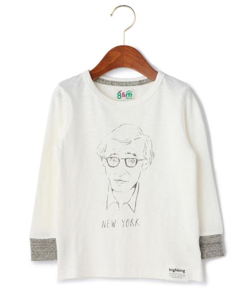 green label relaxing（グリーンレーベルリラクシング）の「green label relaxing別注 Highking(ハイキング) Manhattan Tシャツ（Tシャツ/カットソー・キッズ・ホワイト/グレー・100cm/110cm/130cm/120cm）」の5枚目の写真