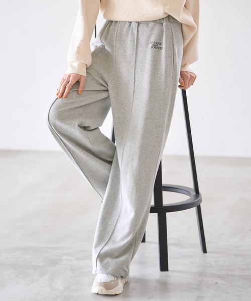 ROPE' PICNIC（ロペピクニック）の「セットアップ対応/裾ドロスト付きスウェットパンツ（スウェットパンツ・レディース・ライトグレー/キナリ・38/36）」の2枚目の写真