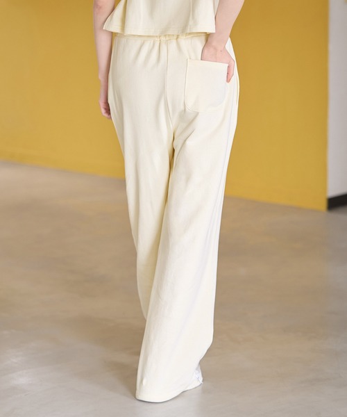 ROPE' PICNIC（ロペピクニック）の「セットアップ対応/裾ドロスト付きスウェットパンツ（スウェットパンツ・レディース・ライトグレー/キナリ・38/36）」の21枚目の写真