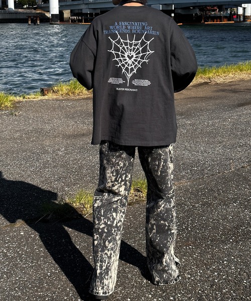 Perushu（ペルーシュ）の「アソートグラフィックロンT（Tシャツ/カットソー・メンズ・ライトブルー/ブラック/ホワイト系その他/オフホワイト・MEDIUM/LARGE）」の10枚目の写真