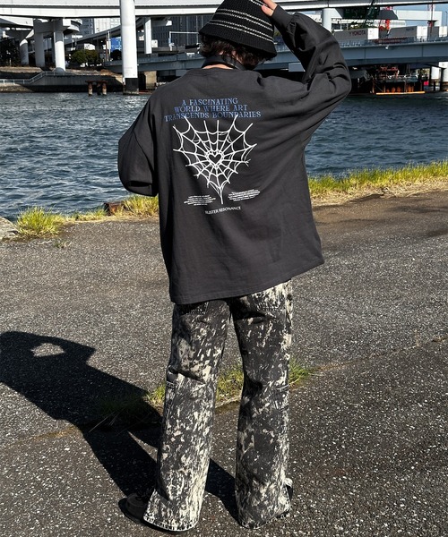 Perushu（ペルーシュ）の「アソートグラフィックロンT（Tシャツ/カットソー・メンズ・ライトブルー/ブラック/ホワイト系その他/オフホワイト・MEDIUM/LARGE）」の8枚目の写真