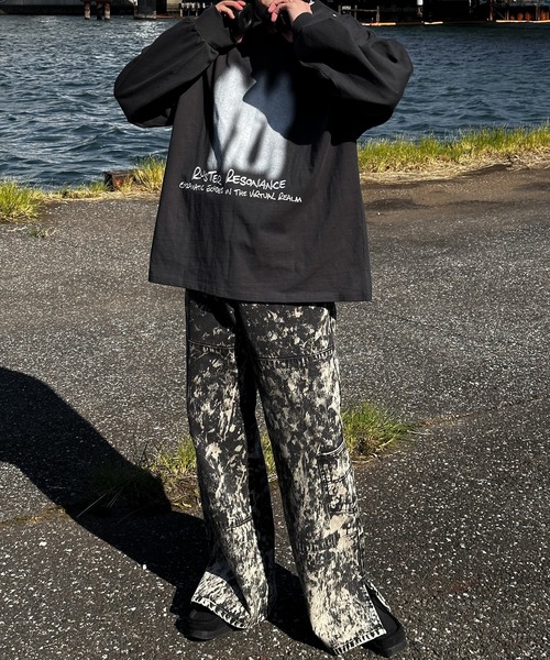 Perushu（ペルーシュ）の「アソートグラフィックロンT（Tシャツ/カットソー・メンズ・ライトブルー/ブラック/ホワイト系その他/オフホワイト・MEDIUM/LARGE）」の11枚目の写真