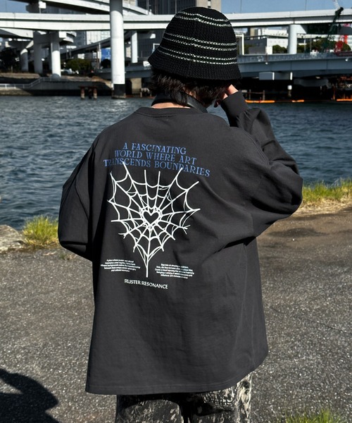Perushu（ペルーシュ）の「アソートグラフィックロンT（Tシャツ/カットソー・メンズ・ライトブルー/ブラック/ホワイト系その他/オフホワイト・MEDIUM/LARGE）」の13枚目の写真