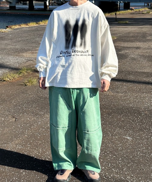 Perushu（ペルーシュ）の「アソートグラフィックロンT（Tシャツ/カットソー・メンズ・ライトブルー/ブラック/ホワイト系その他/オフホワイト・MEDIUM/LARGE）」の17枚目の写真