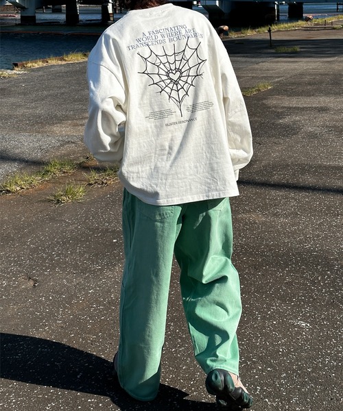 Perushu（ペルーシュ）の「アソートグラフィックロンT（Tシャツ/カットソー・メンズ・ライトブルー/ブラック/ホワイト系その他/オフホワイト・MEDIUM/LARGE）」の6枚目の写真