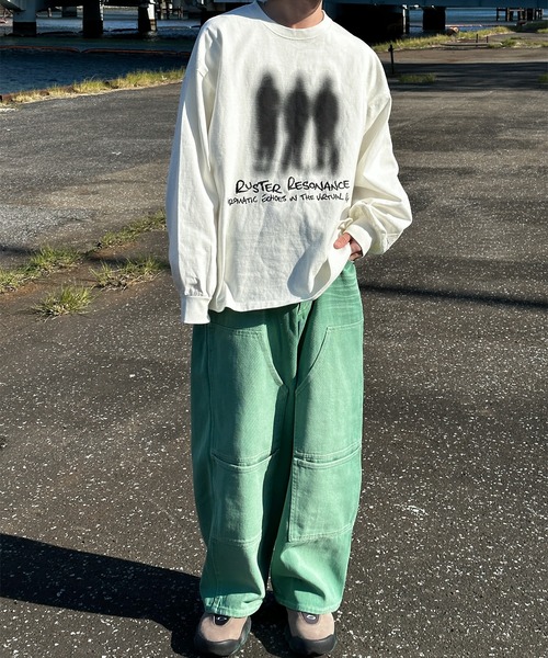Perushu（ペルーシュ）の「アソートグラフィックロンT（Tシャツ/カットソー・メンズ・ライトブルー/ブラック/ホワイト系その他/オフホワイト・MEDIUM/LARGE）」の15枚目の写真