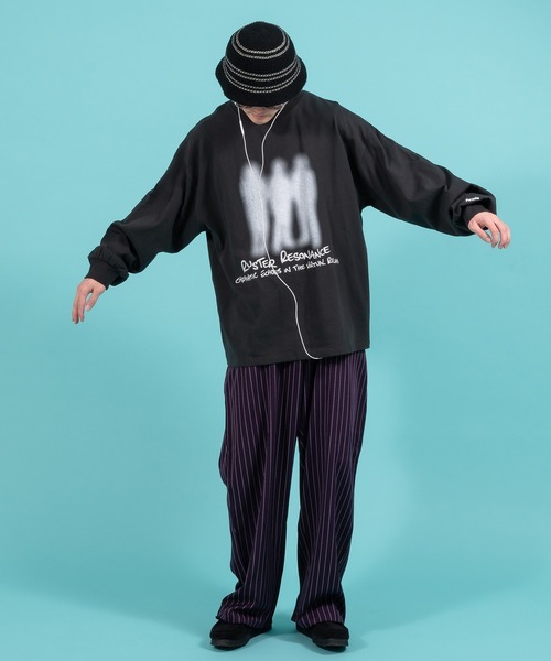 Perushu（ペルーシュ）の「アソートグラフィックロンT（Tシャツ/カットソー・メンズ・ライトブルー/ブラック/ホワイト系その他/オフホワイト・MEDIUM/LARGE）」の22枚目の写真