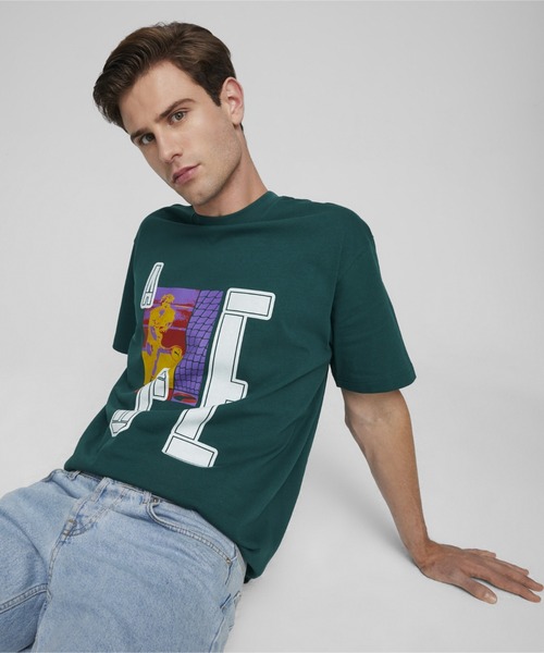 PUMA（プーマ）の「PUMA プーマ メンズ エース グラフィック 半袖 Tシャツ（Tシャツ/カットソー・メンズ・グリーン/ライトグレー/ホワイト・LARGE/SMALL/X-SMALL/X-LARGE/MEDIUM）」の3枚目の写真