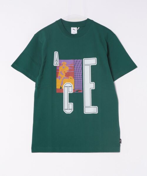 PUMA（プーマ）の「PUMA プーマ メンズ エース グラフィック 半袖 Tシャツ（Tシャツ/カットソー・メンズ・グリーン/ライトグレー/ホワイト・LARGE/SMALL/X-SMALL/X-LARGE/MEDIUM）」の8枚目の写真