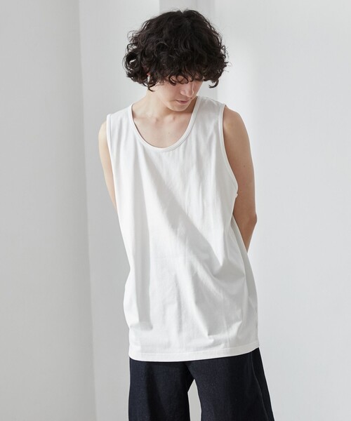 coen(コーエン)の「【WELLTECT】ベーシックタンクトップ(Tシャツ/カットソー・メンズ・ホワイト/ブラック・M/L/XL)」の3枚目の写真