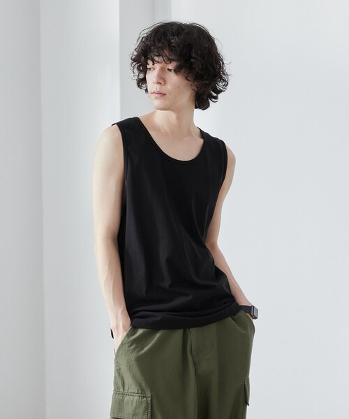 coen(コーエン)の「【WELLTECT】ベーシックタンクトップ(Tシャツ/カットソー・メンズ・ホワイト/ブラック・M/L/XL)」の8枚目の写真