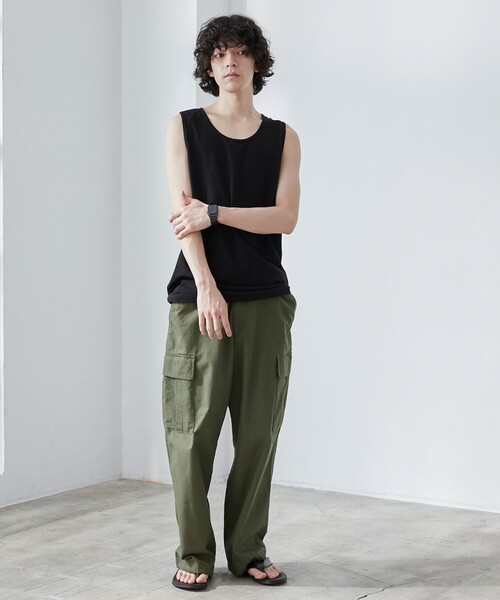 coen(コーエン)の「【WELLTECT】ベーシックタンクトップ(Tシャツ/カットソー・メンズ・ホワイト/ブラック・M/L/XL)」の9枚目の写真