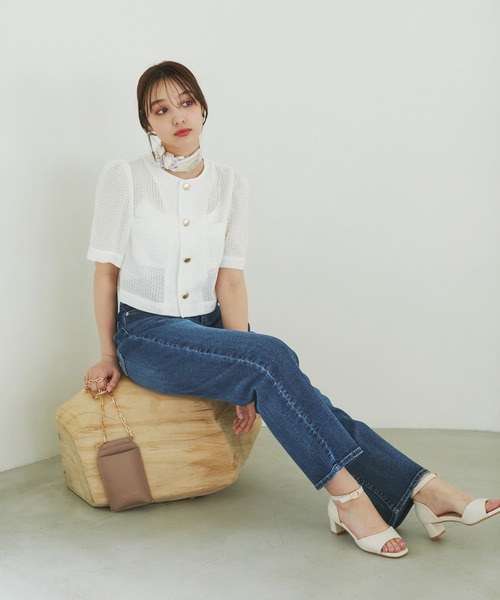 ROPE' PICNIC（ロペピクニック）の「【ご好評につき追加生産】【ウエスト革命デニム】ウエストシェイプハイライズマムジーンズ（デニムパンツ・レディース・ブルー系その他5/ブルー・38/36/40）」の9枚目の写真