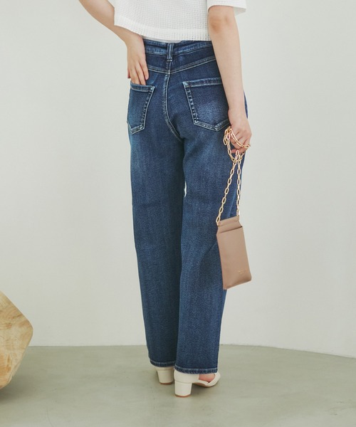 ROPE' PICNIC（ロペピクニック）の「【ご好評につき追加生産】【ウエスト革命デニム】ウエストシェイプハイライズマムジーンズ（デニムパンツ・レディース・ブルー系その他5/ブルー・38/36/40）」の11枚目の写真