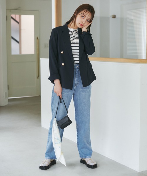 ROPE' PICNIC（ロペピクニック）の「【ご好評につき追加生産】【ウエスト革命デニム】ウエストシェイプハイライズマムジーンズ（デニムパンツ・レディース・ブルー系その他5/ブルー・38/36/40）」の12枚目の写真