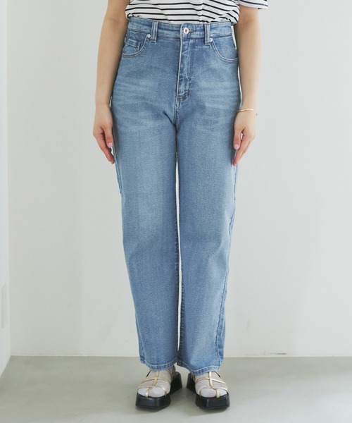 ROPE' PICNIC（ロペピクニック）の「【ご好評につき追加生産】【ウエスト革命デニム】ウエストシェイプハイライズマムジーンズ（デニムパンツ・レディース・ブルー系その他5/ブルー・38/36/40）」の17枚目の写真